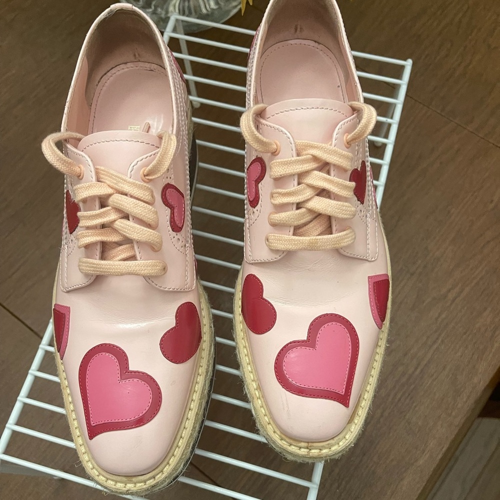 Designer Prada platform spazzolayo shoe